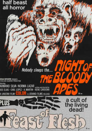 Фильм ужасов Ночь кровавых обезьян (1969)